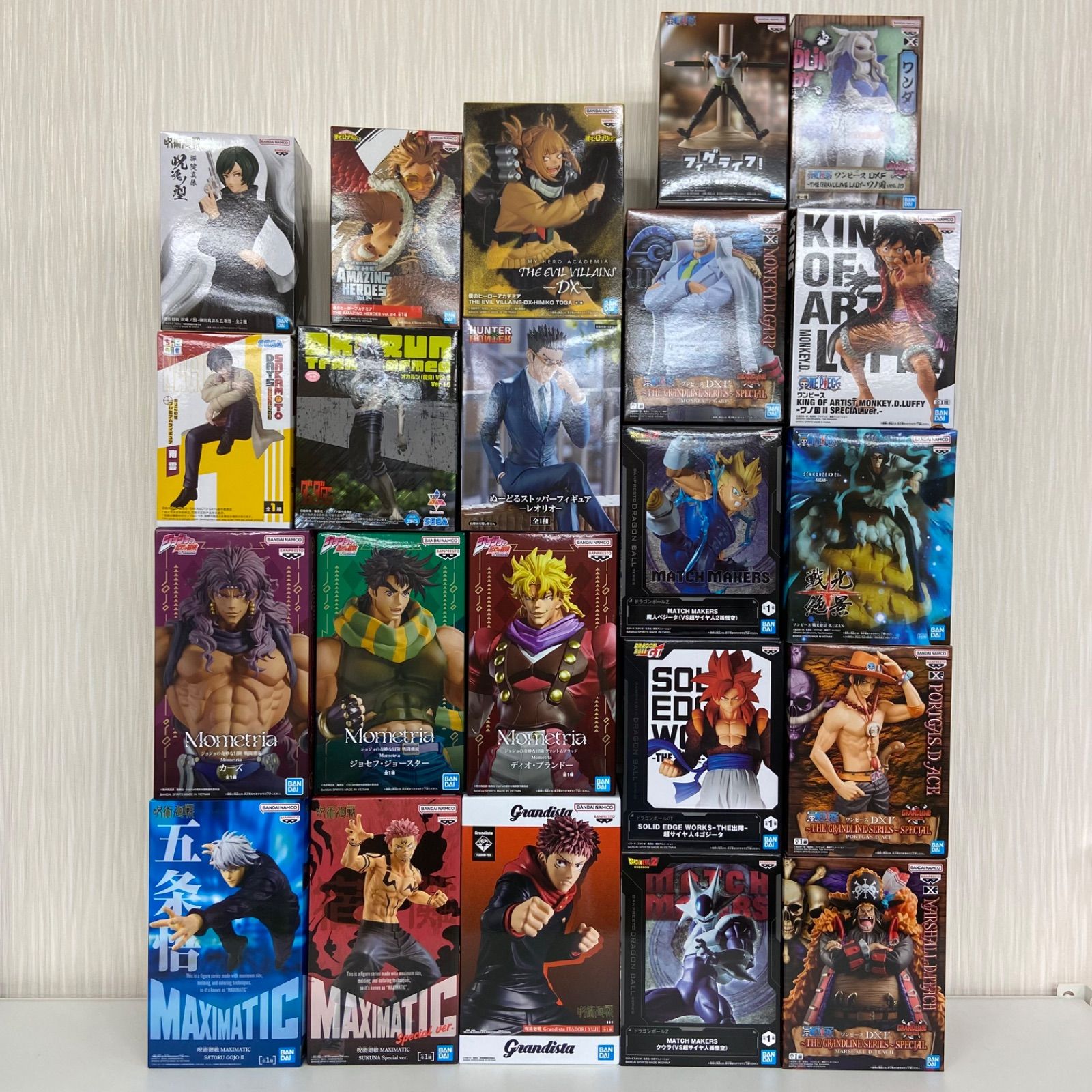未開封 ジャンプ系 フィギュア まとめ 計22点 プライズ ワンピース ドラゴンボール ジョジョの奇妙な冒険 僕のヒーローアカデミア ダンダダン サカモトデイズ その他 ME28-2777