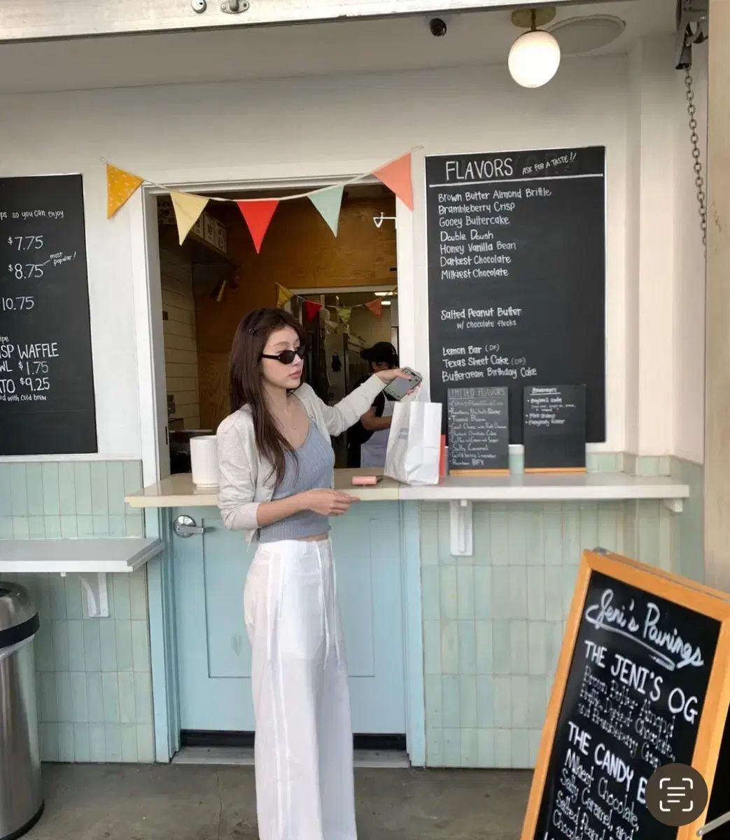 リリーコツ バフィー コットン カーディガン メランジ