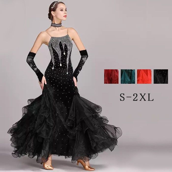 新品✨社交ダンスドレス フロート 上品 社交ダンス衣装 初心者 練習着