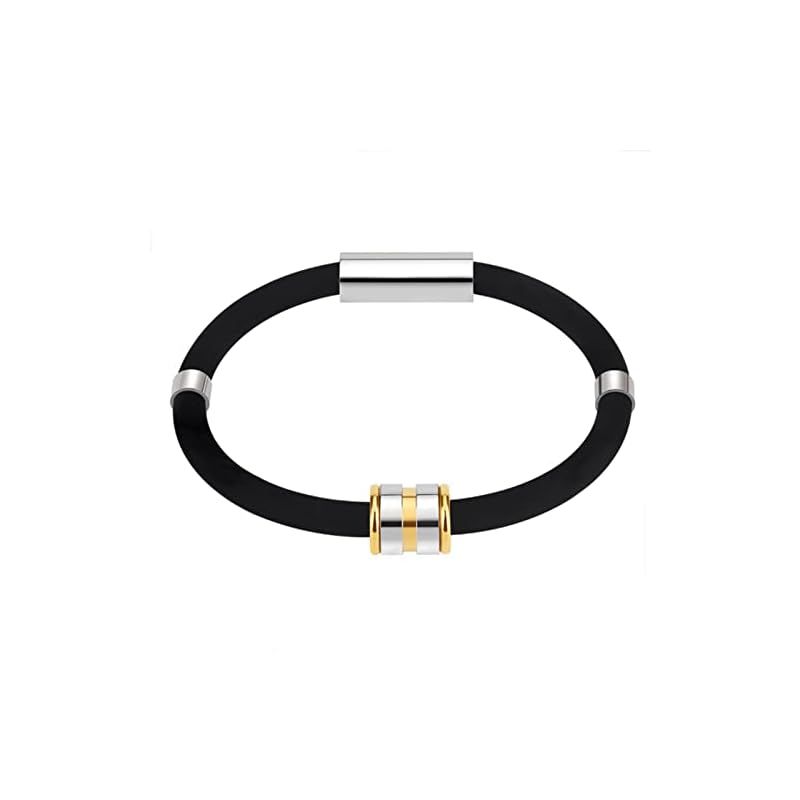 AIMEIS 静電気除去 ブレスレット シリコンブレスレット 静電気軽減