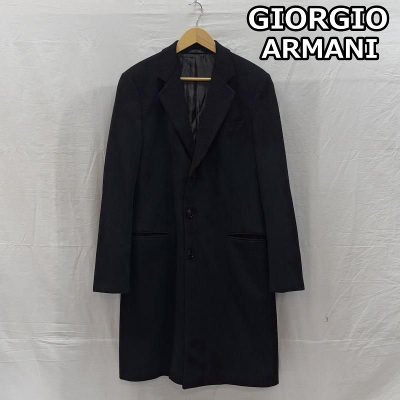 ジョルジオアルマーニ 20AW カシミヤ混ウール ロング チェスターコート イタリア製 8WGOL015 T00BU メンズ 50 ISItems 古着 50146244