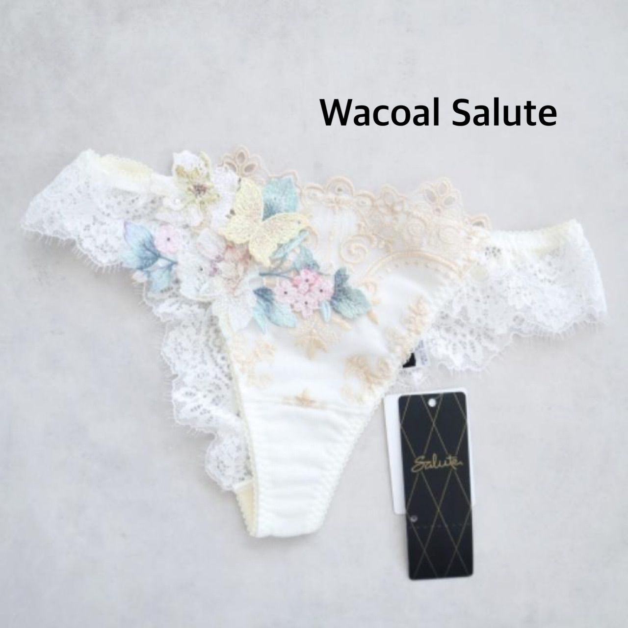 店舗 製 Wacoal Salute ワコール 19G おやゆび姫 ソング Tバックショーツ 定価6 930円 M み 6460077