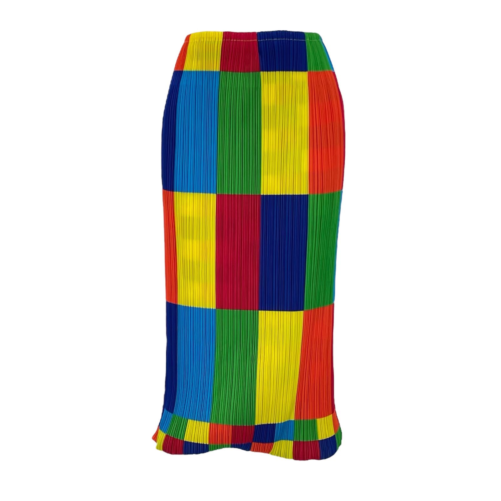 ♥品 ISSEY MIYAKE イッセイミヤケ PLEATS PLEASE プリーツプリーズ スカート マルチカラー サイズ３