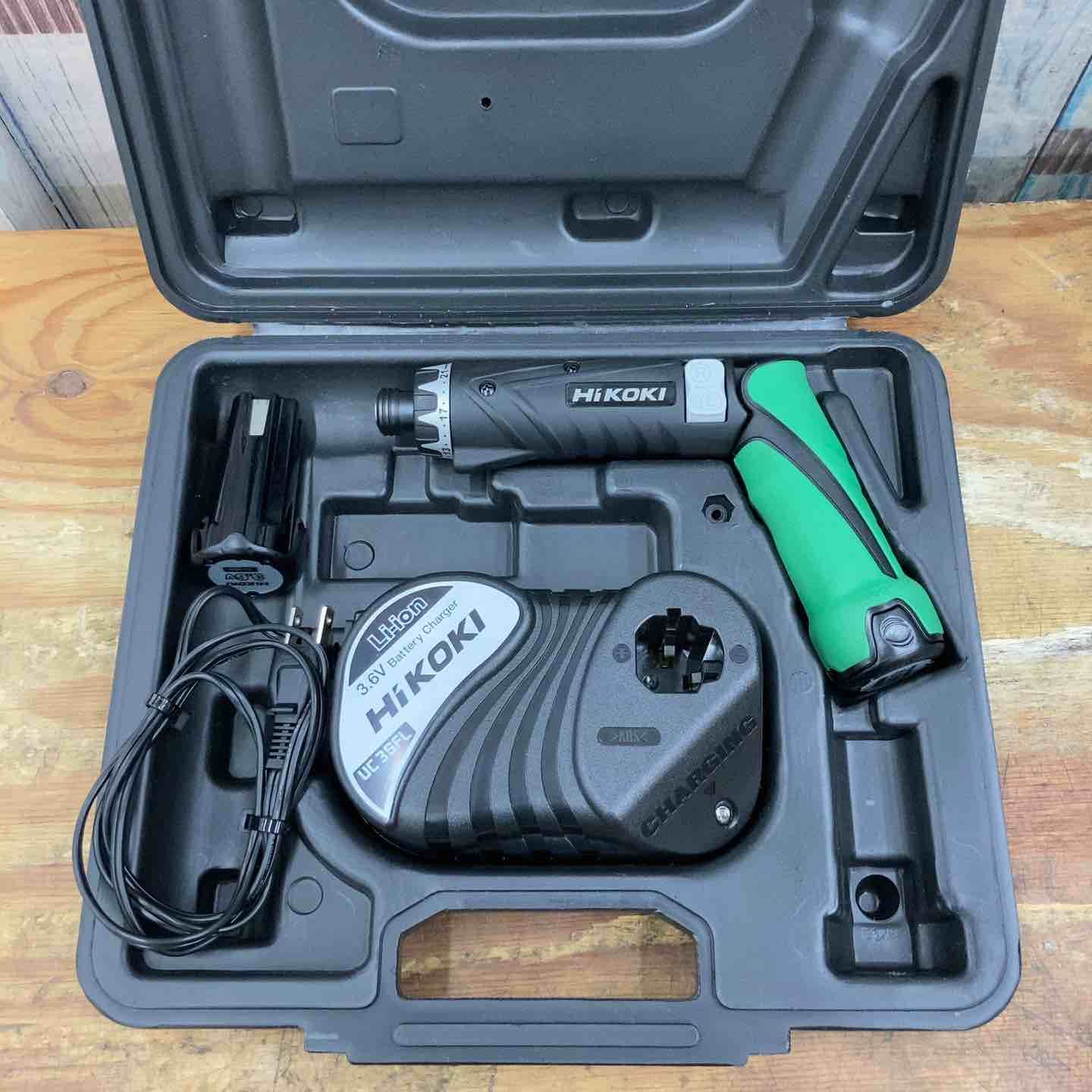 品 ハイコーキ HIKOKI 旧 日立工機 3.6V コードレスペンドライバドリル DB3DL2 2LCSK セット 柏店