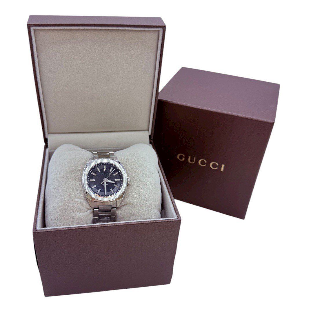 グッチ 腕時計 クォーツ 142.4 16515855 SS QZ 黒 文字盤 メンズ GUCCI