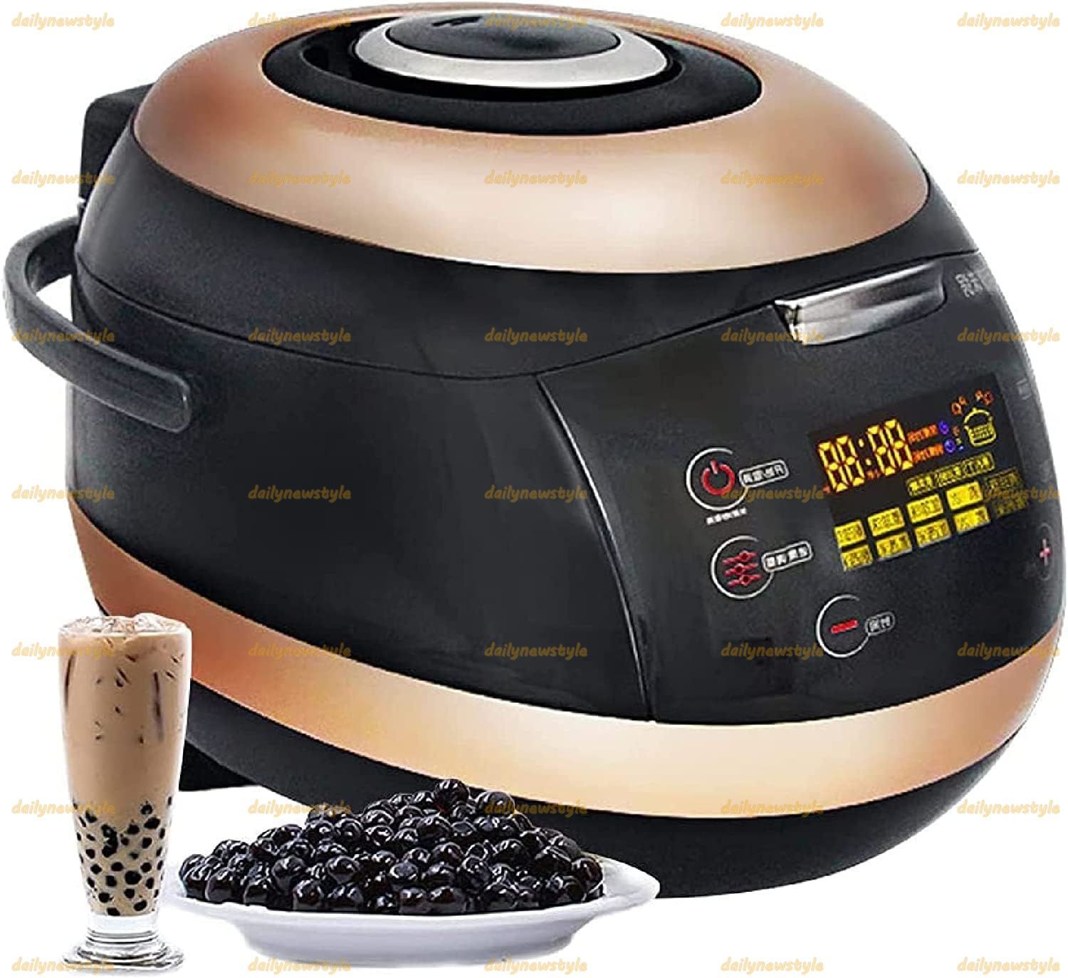 人気推薦◆自動パールポット 5L業務用ボバクッカータピオカパールクッカー インサートポットとタッチスクリーン付き ミルクティーショップ レストラン コーヒーショップ用