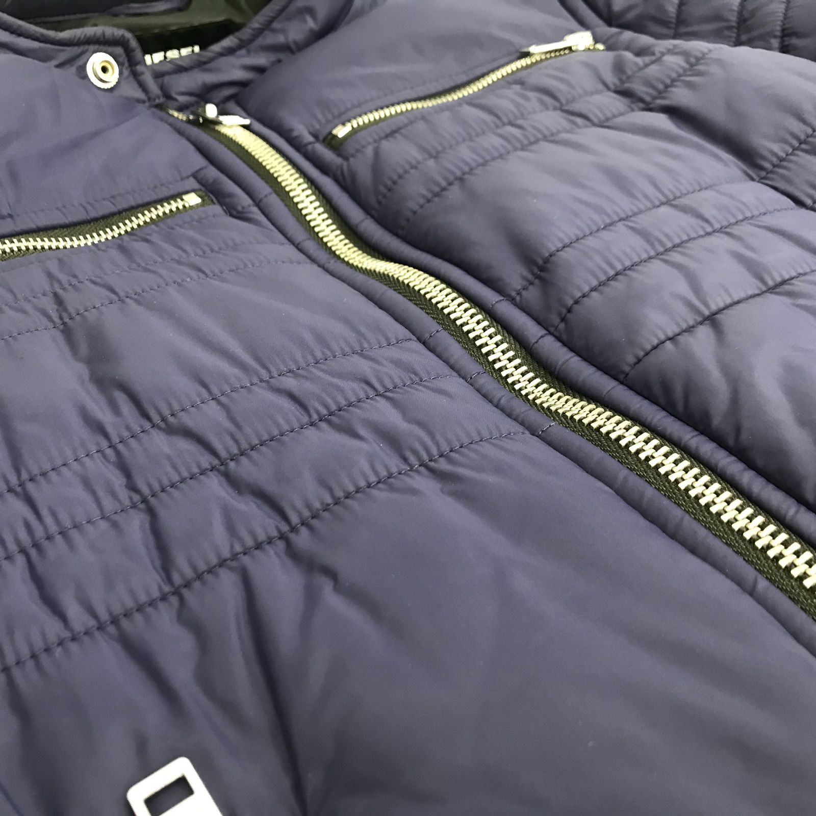 DIESEL ディーゼル ダウンジャケット M ネイビー メンズ ファッション 