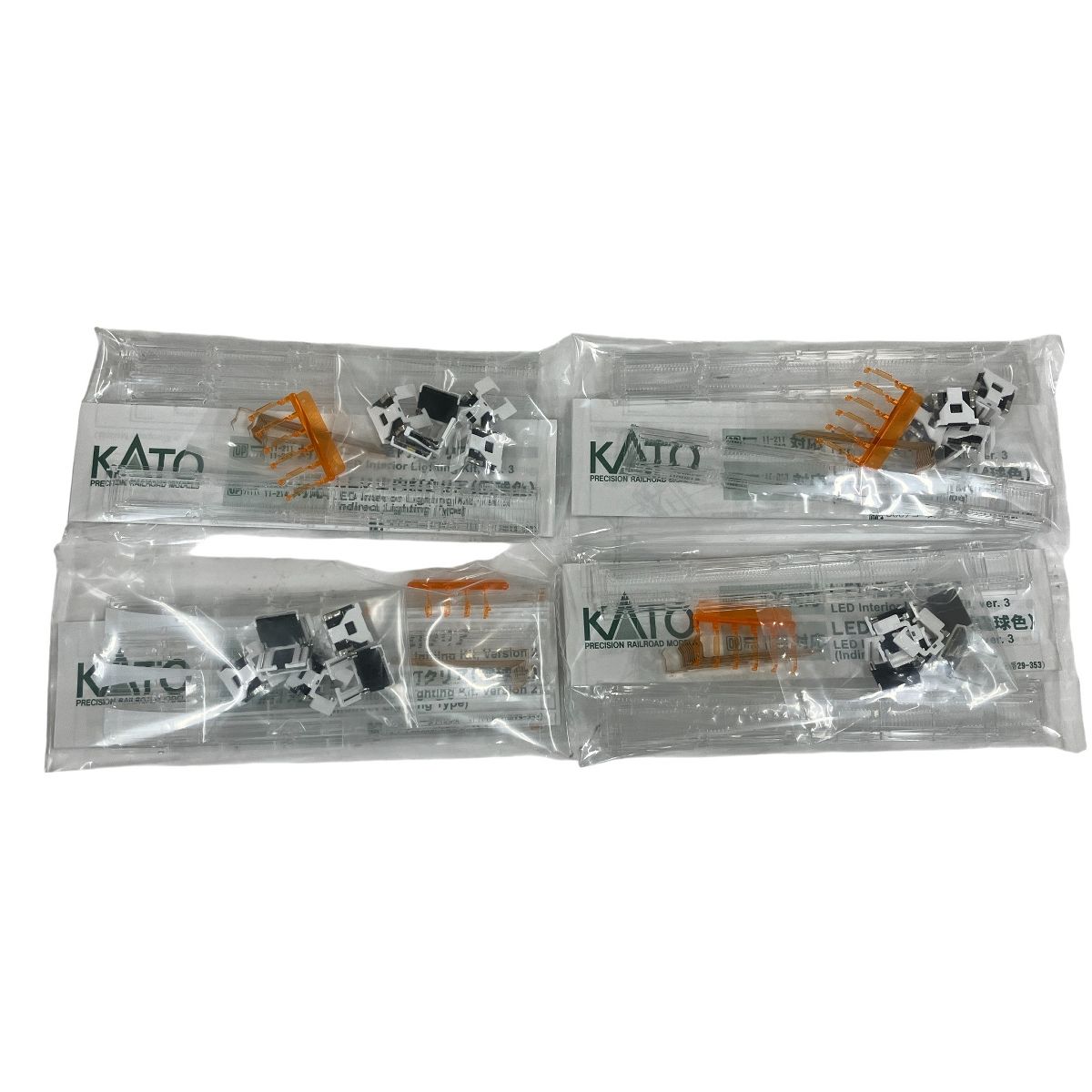 KATO 11 214 LED室内灯クリア 電球色 6両分入り Nゲージ鉄道模型 パーツ 4箱セット 良好