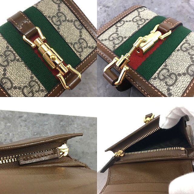 543 送料込み ♥品 GUCCI コンパクトウォレット 645536 ジャッキー 1961 プレゼントにも WWW_SMP1DAWEKUDUS_SCH_ID