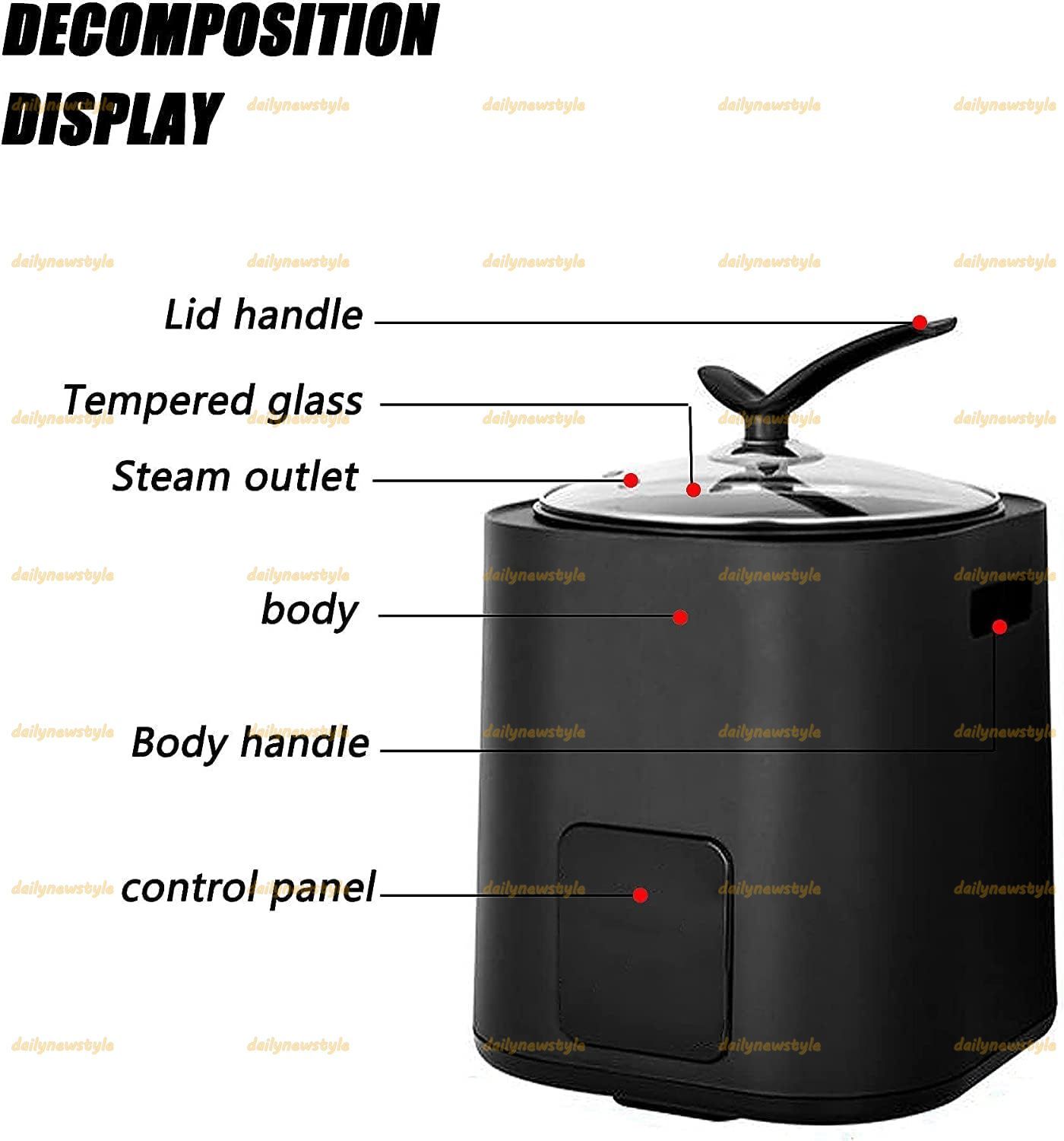 推薦◆業務用全自動パールポット 9 Lミルクティーボバポットクッカー ミルクティーパールメーカー ミルクティーショップ用1300 Wタピオカボバパールライスポットクッカー インテリジェント温度制御 スマートタッチスクリーン