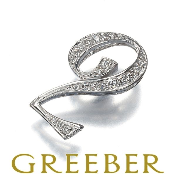 ダイヤ ダイヤモンド 0.17ct ナンバー No.2 ペンダントトップ K18WG 180211