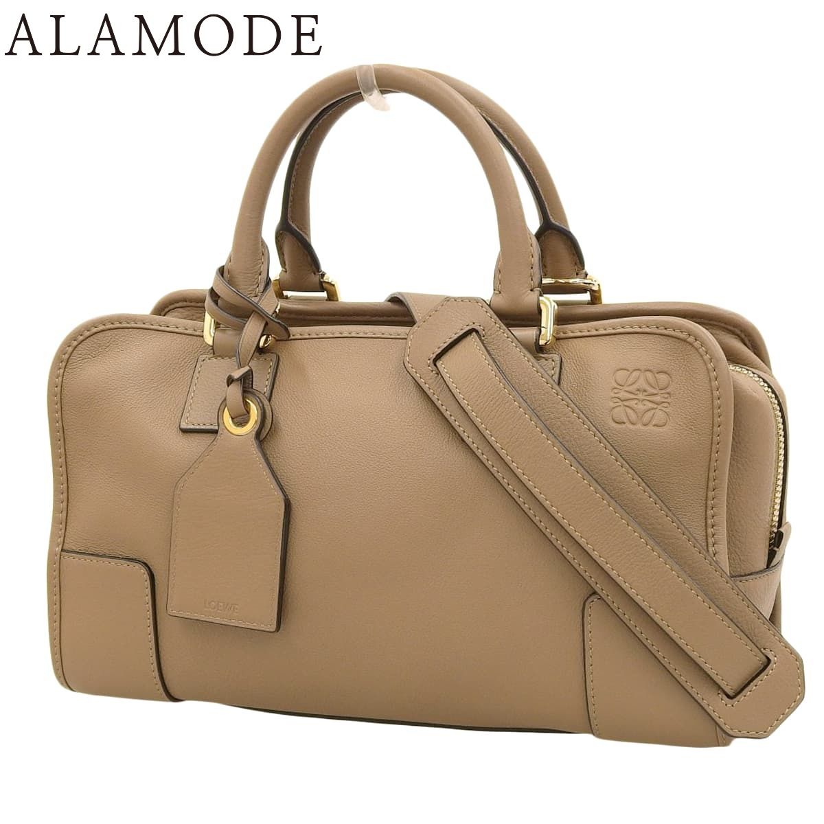 LOEWE ロエベ アマソナ28 ハンドバッグ 2WAY ショルダー 肩掛け 斜め掛け カーフ ブラウン茶 ゴールド金具 352.30.N03 レディース 40802161329 アラモード