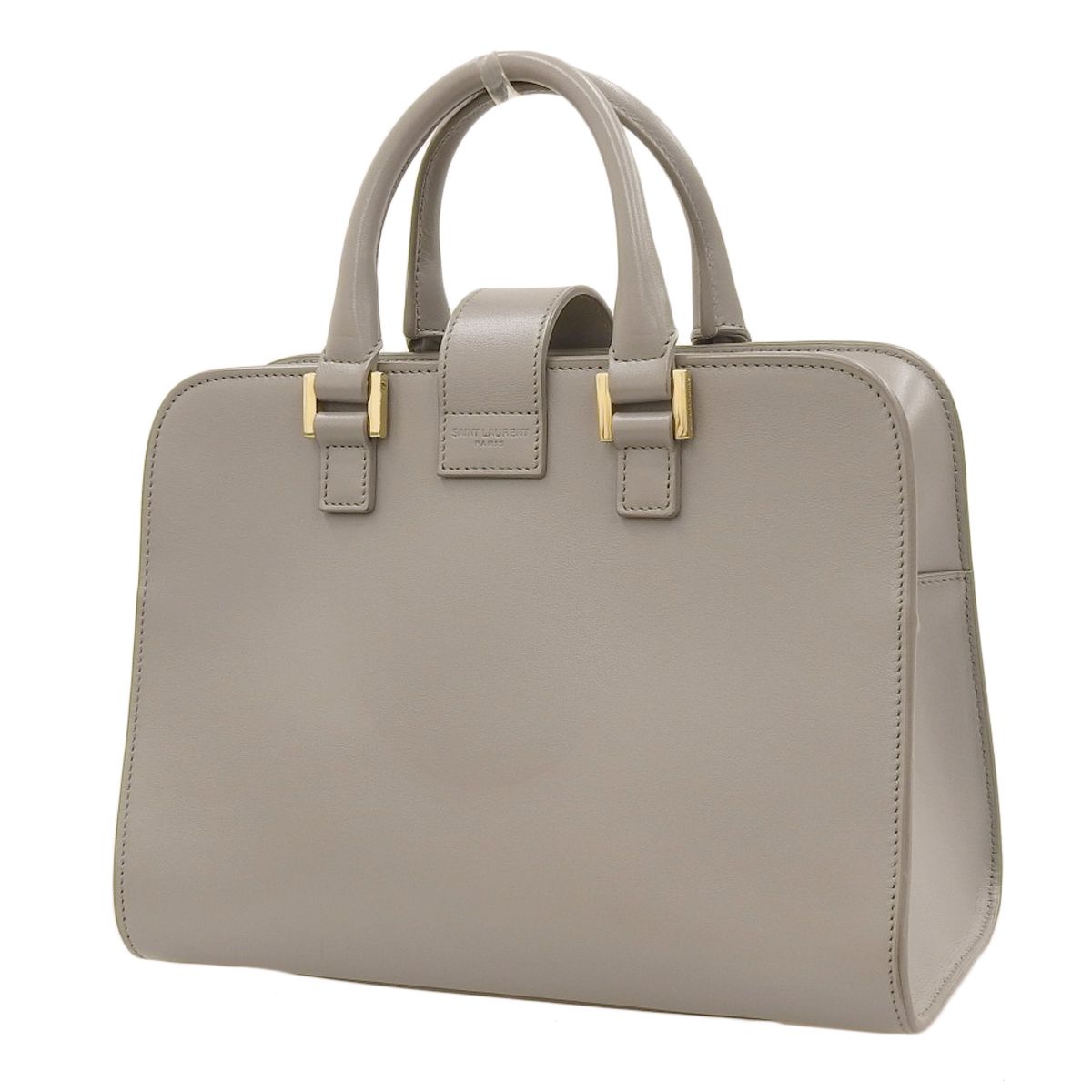 SAINT LAURENT PARIS サンローランパリ ベイビーカバス ハンドバッグ 2WAY ショルダー 肩掛け 斜め掛け レザー グレージュ ゴールド金具 568853 レディース 40802159975 アラモード