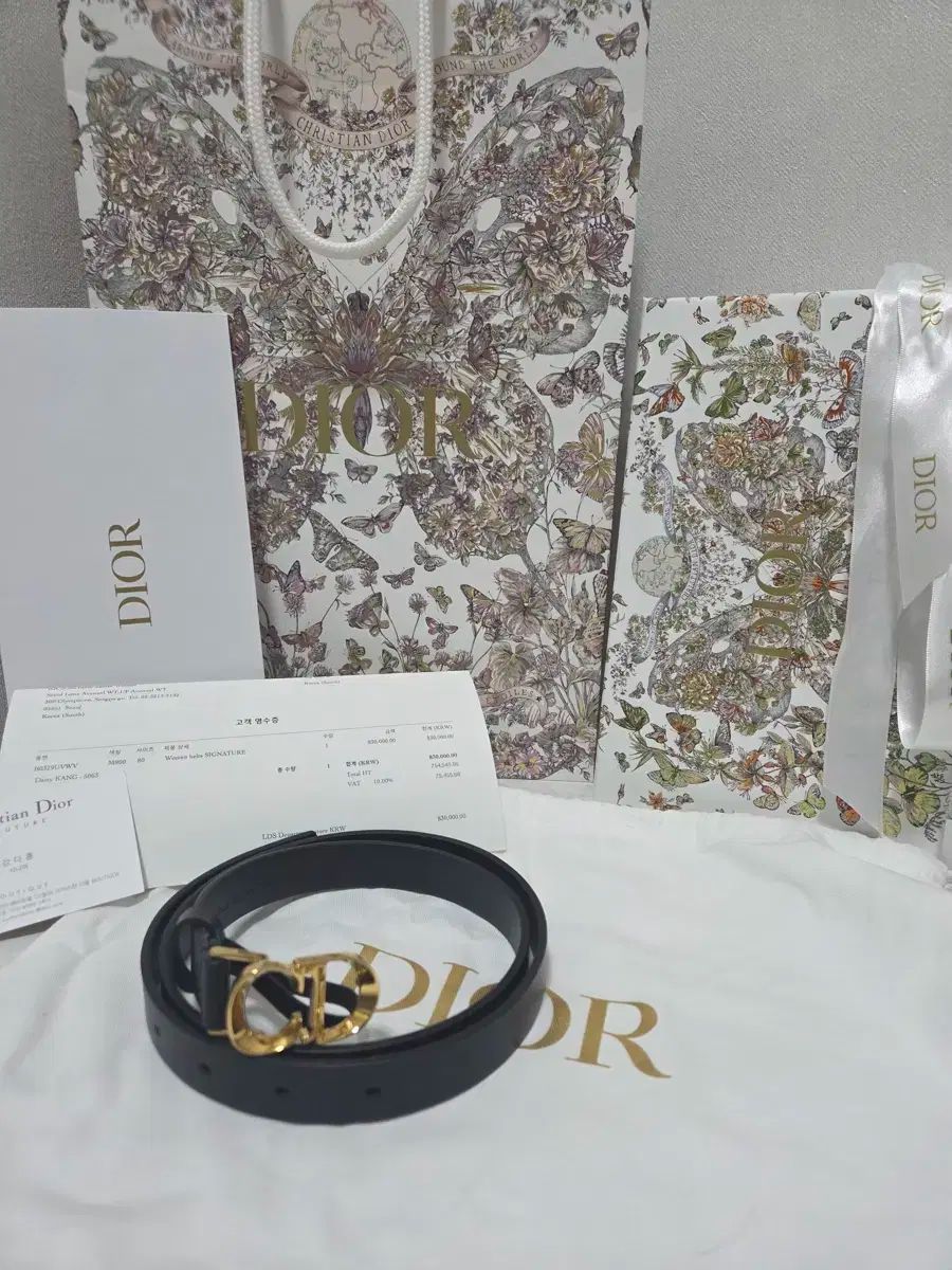 ディオール サドル ベルト 80Size 20mm