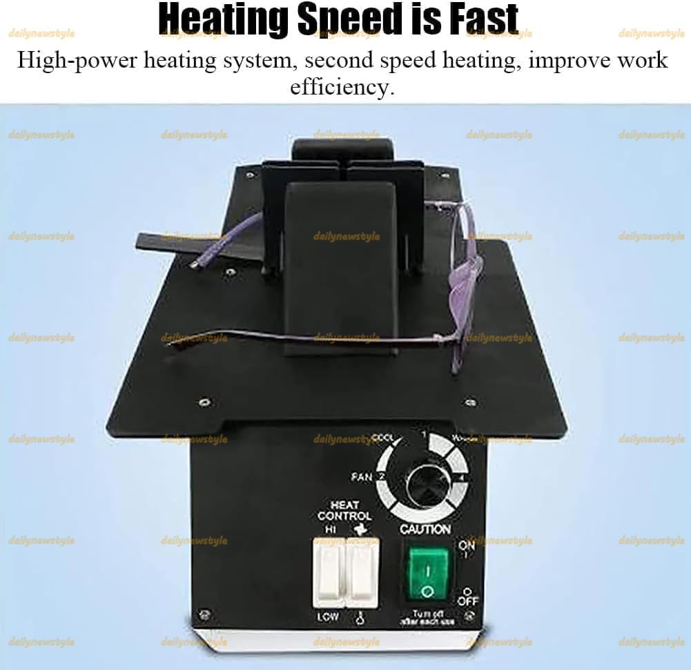 人気推薦 眼鏡フレームヒーター 1500W光学眼鏡フレーム加熱 温風と冷風は調整 80℃-130℃の温度調整 眼鏡フレームの加熱と調整用