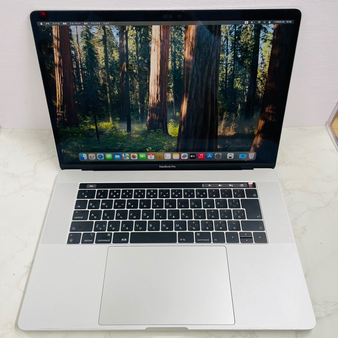 Apple MacBook Pro 2018 15インチ i9 2.9Ghz 16GB 1TB RadeonPro 555X 4GB 充放電66回 正常 電源アダプタ 電源コード 管理番号 5940