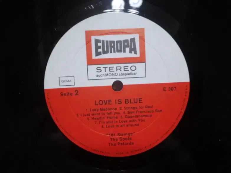 収入 LP 記録 V A ー Love Is Blue 盤
