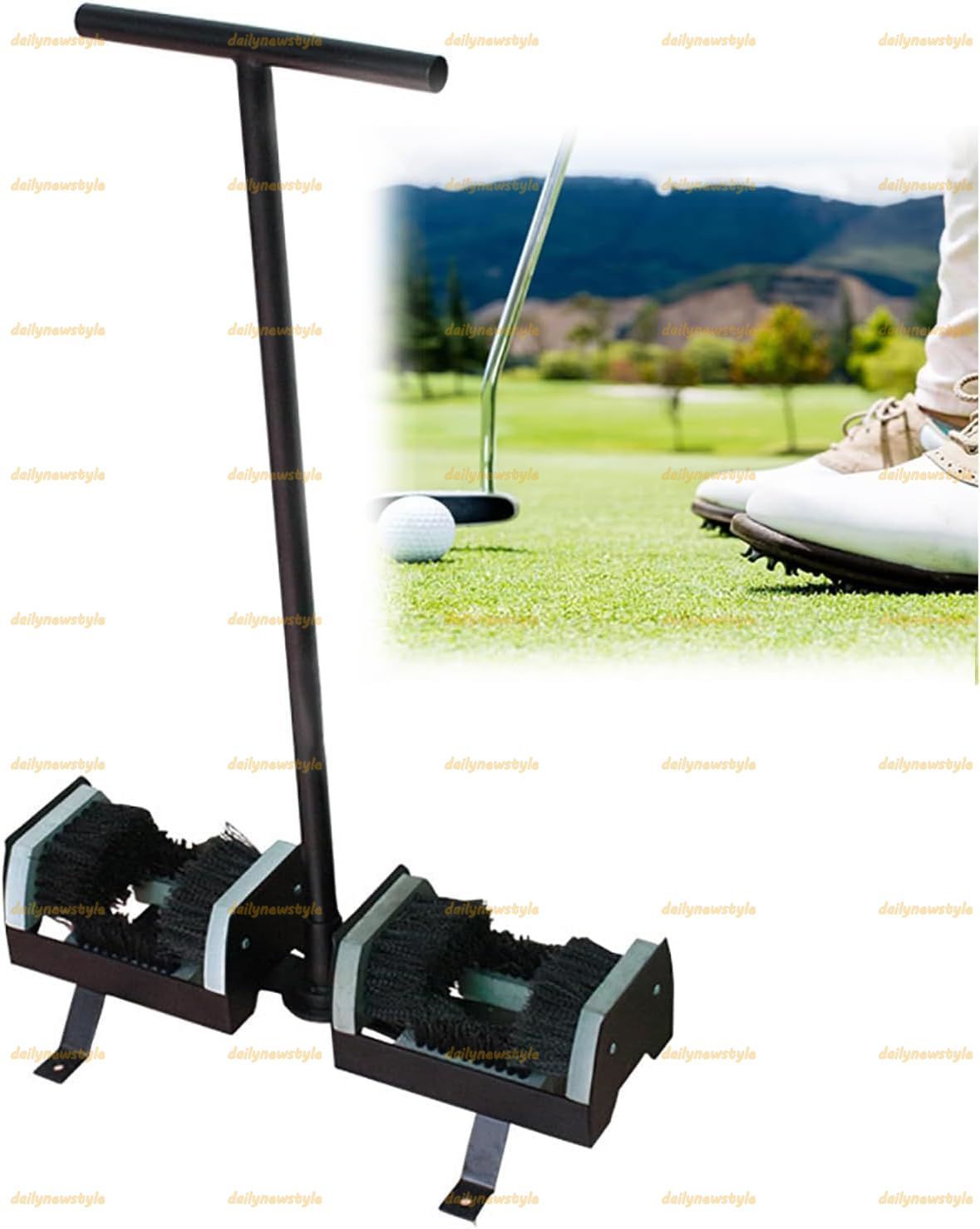 人気推薦 両面シューズスクレーパーブラシ ブーツ用泥落としブラシ ハンドル付き 泥除去ツール ナイロンブラシ 玄関ドア 農家ガーデン 物置 厩舎の入り口用