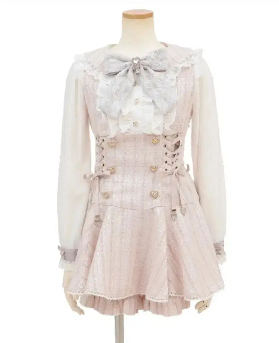 リズリサ ツイード セットアップ ピンク 長袖バージョン 量産型地雷系 マズ ノエミー シークレットハニー ディアマイラブ