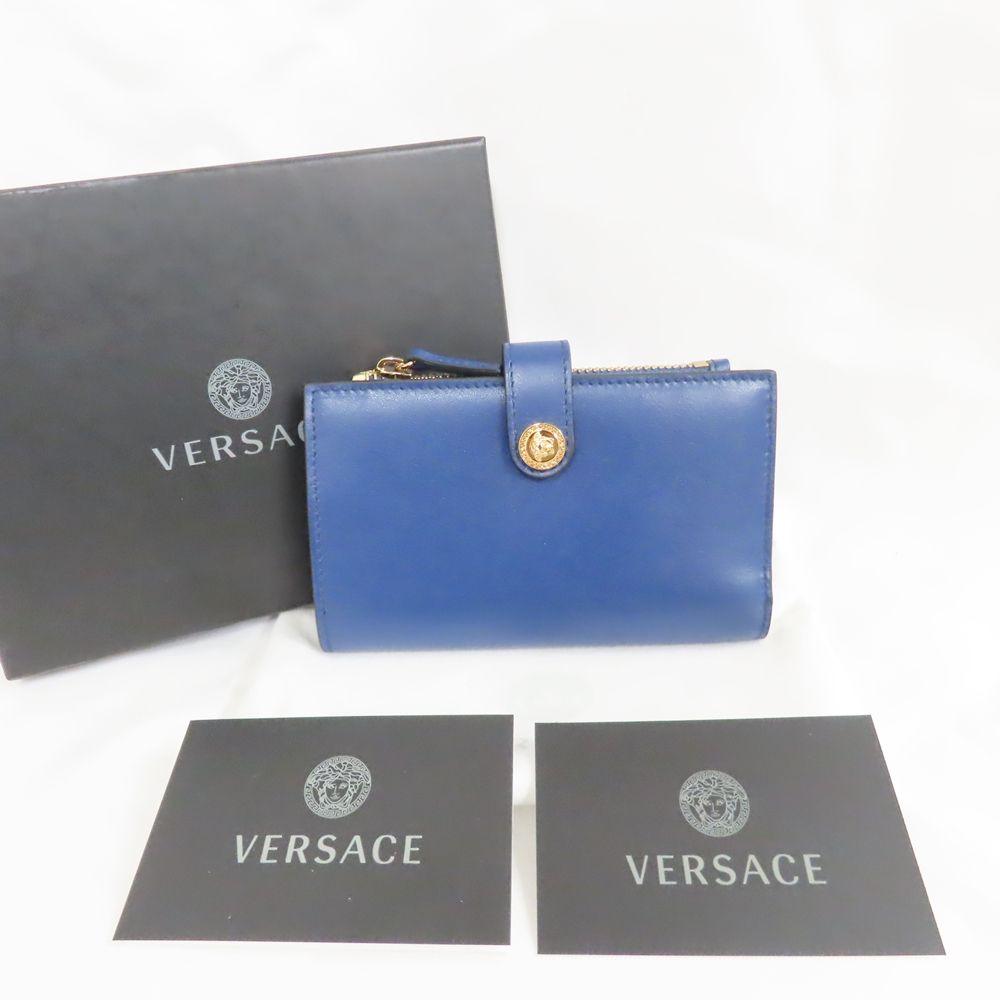 Ts802711 ヴェルサーチ 二つ折り財布 メデューサロゴ 1002897 レディース VERSACE