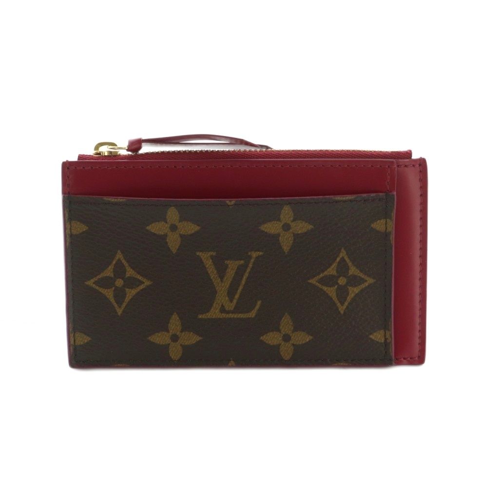 ルイヴィトン LOUIS VUITTON ポルトカルト コインケース 小銭入れ モノグラム柄 ブラウン 茶色 マゼンタピンク M67889 MI OS