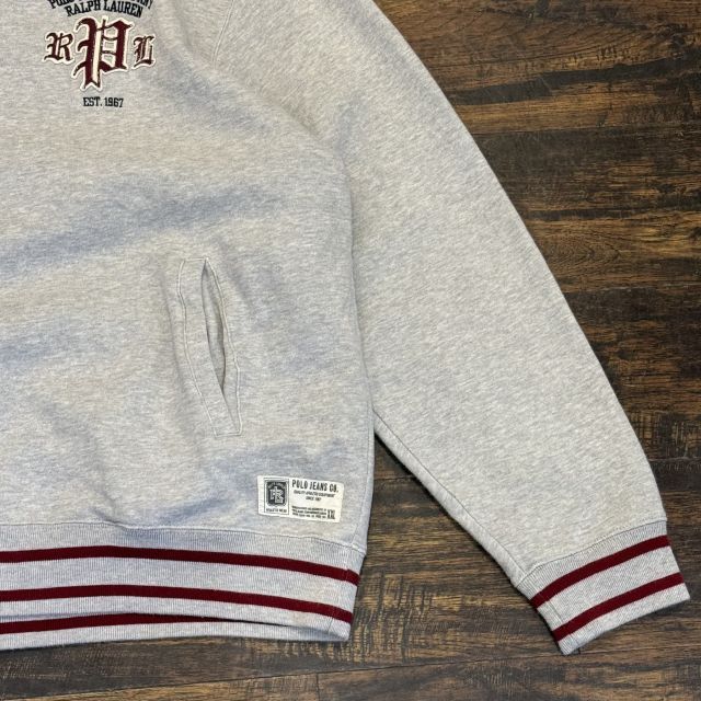 ハーフジップスウェット