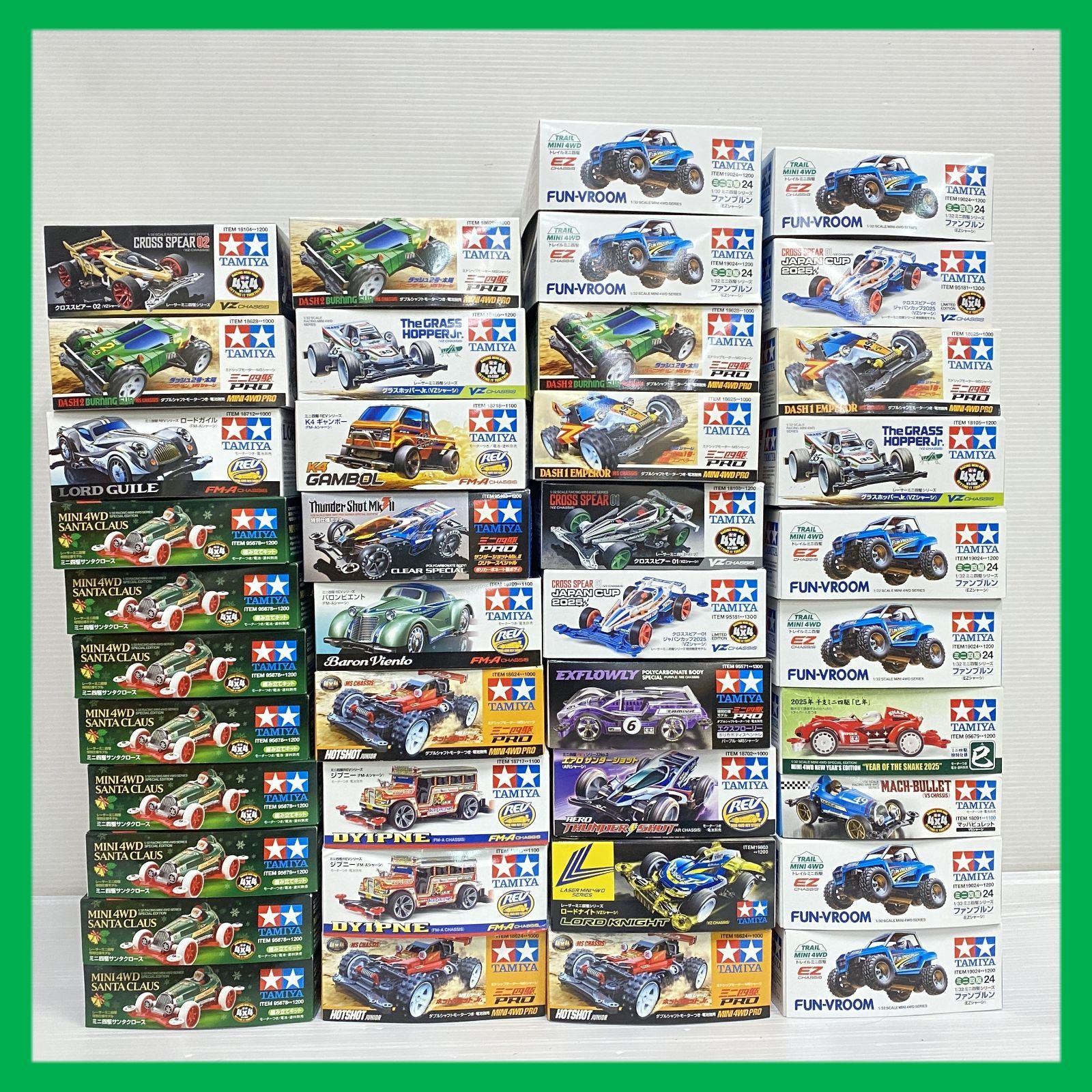 ▲TAMIYA ミニ四駆 まとめ 大量 箱ダメージ品含む 未組立品 smgmini092004