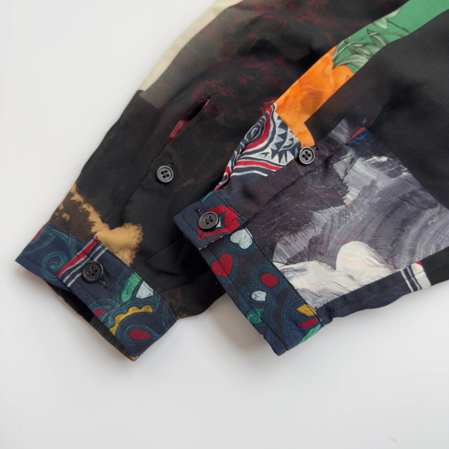 BLACK SCANDAL yohji yamamoto パッチシャツ BLACK Scandal Yohji Yamamoto (ブラックスキャンダル ヨウジヤマモト