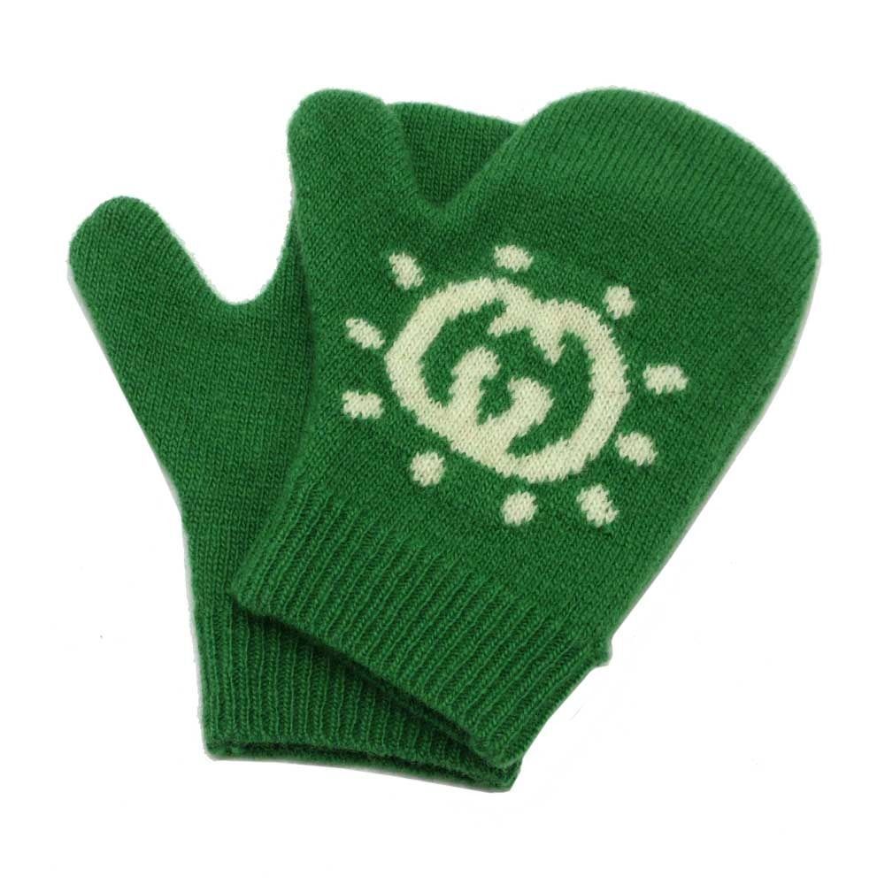 グッチ 手袋 アパレル GUCCI ウール インターロッキングGG UFO モチーフ ベビーミトン 赤ちゃん用 キッズ 子供 788514 グリーン系 アウトレット 子供用 メール便対応 ネコポス