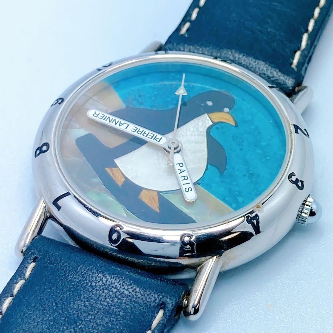 550 ピエールラニエ ペンギンデザイン ラウンド 腕時計