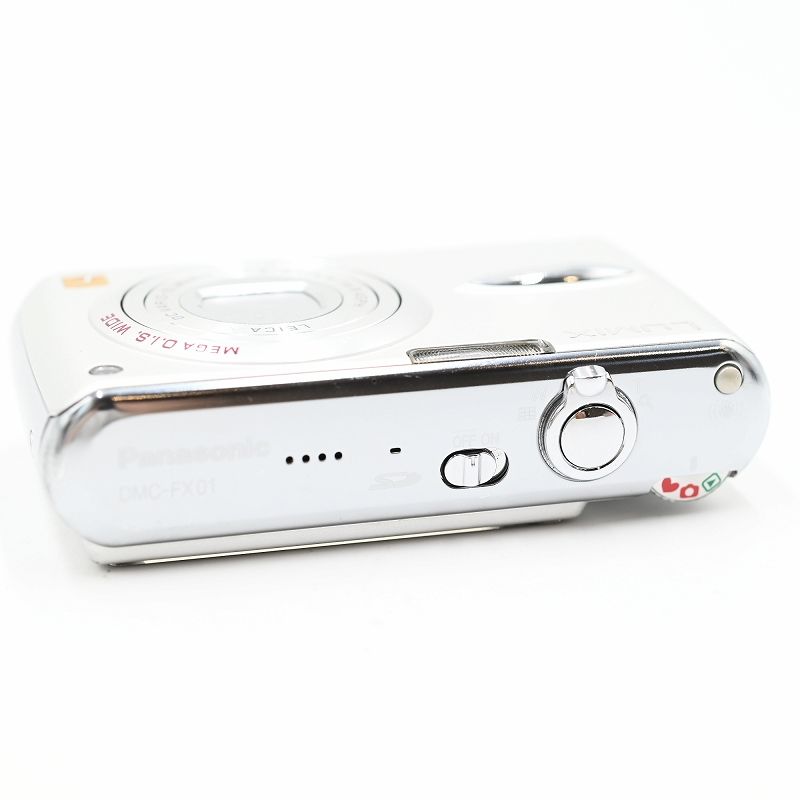 Panasonic LUMIX DMC-FX01-W パナソニック デジタルカメラ パール