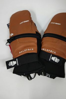 HAND OUT GLOVES レディース メンズ BALDFACE MI LOW MITTEN MITT レザー 本革 天然皮革 着脱 スノーグローブ