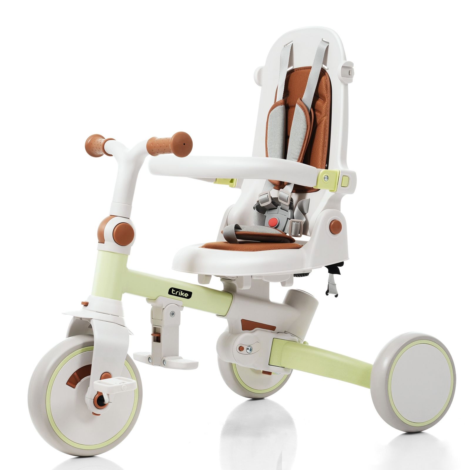 全新品 三輪車 子供用三輪車 折りたたみ 手押し かじとり 7in1 7Y 1歳 