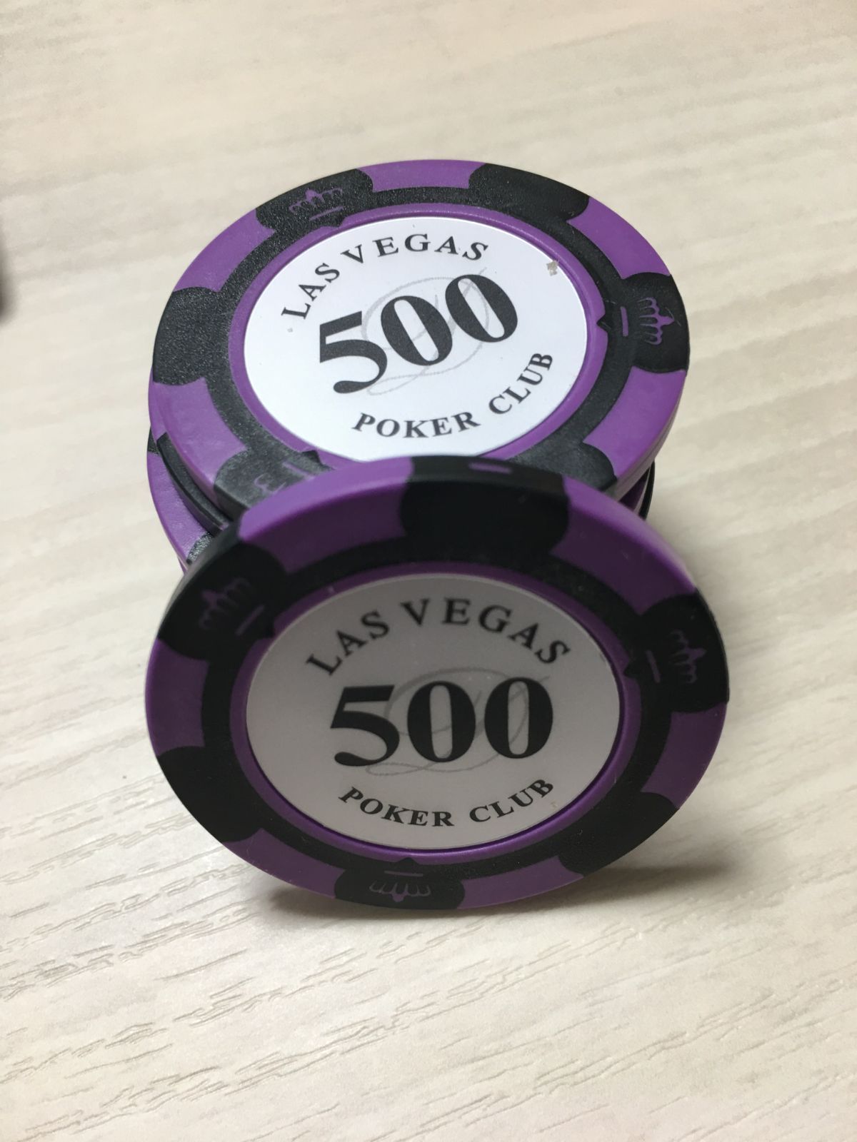 ラスベガスカジノ ポーカーチップ カジノ カジノチップ 単位500 10枚