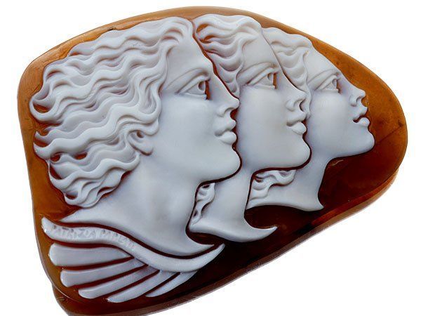 ジュエリー パトリシア パルラーティ作 ウェーブヘアの人物像 シェルカメオルース 66.0ｍｍ×45.8ｍｍ a2846ol 送料無料 FORTGASGNV_COM_BR