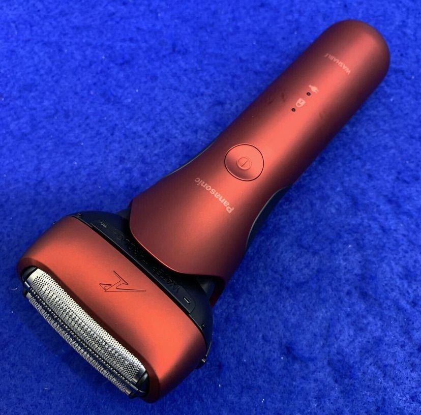 展示 保証 パナソニック ES-L 340 D-R ラムダッシュ メンズシェーバー 刃 充電スタンド 充電中でも剃れる 赤