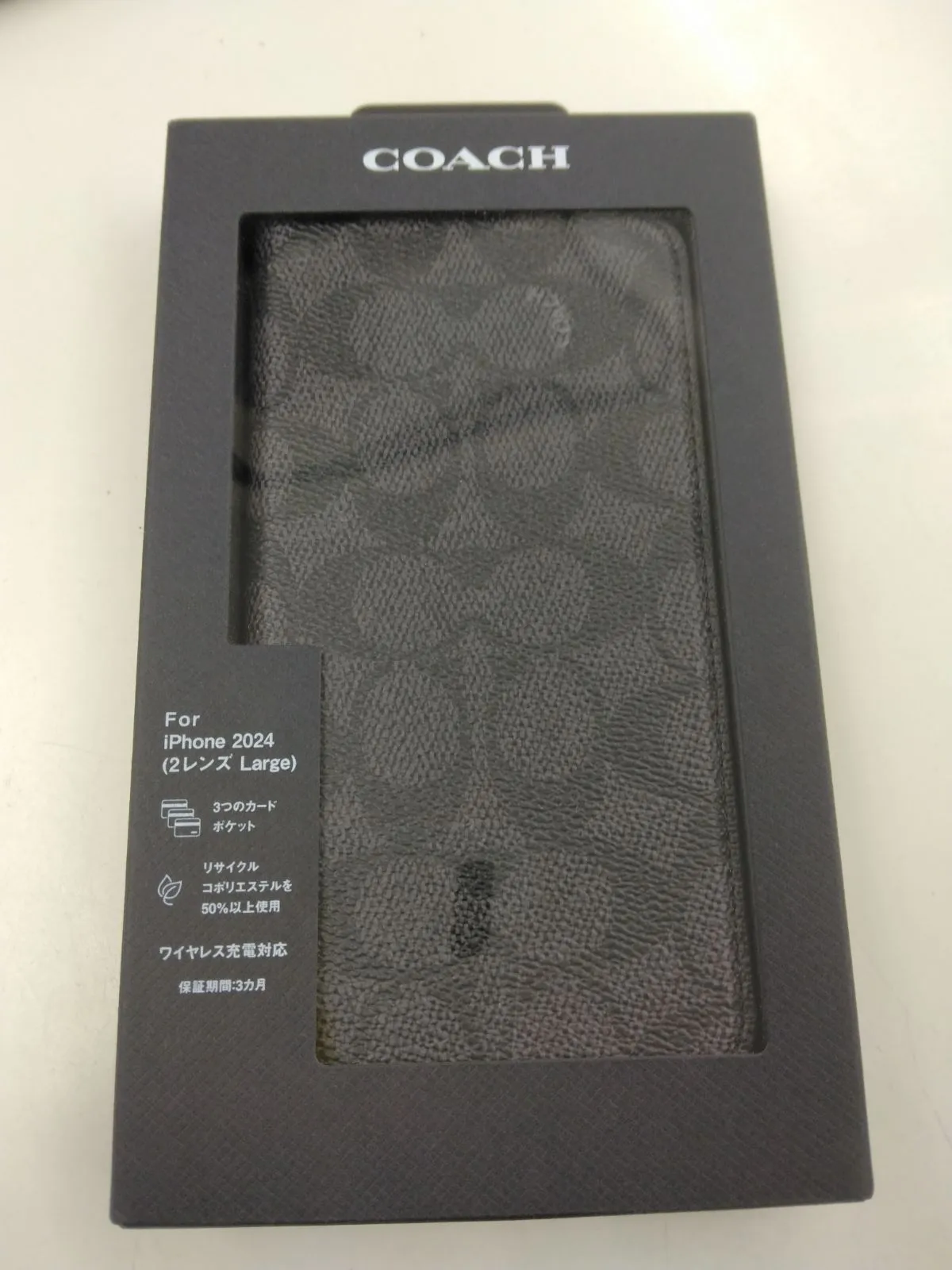 スマートフォン・携帯電話 iPhone 16 Plus用 COACH（R）ブックタイプケース