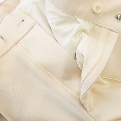 フォルム FORME 25SS Center Pintuck Pants スラックス パンツ セミワイド センターシーム ストレッチ 1 S 白 ホワイト |CK16 GY18 DECORATOM_COM_BR