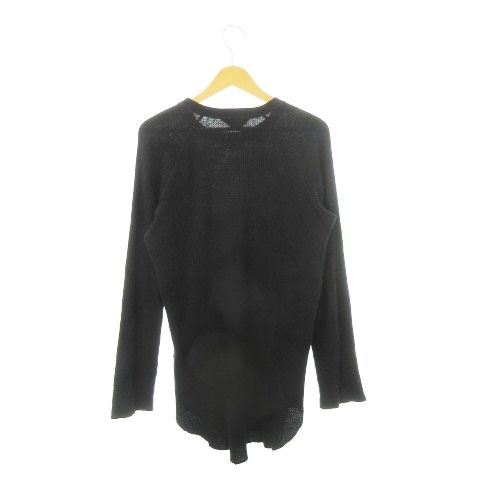 アンユーズド UN long sleeve waffle long t-shirt サーマル ワッフル カットソー ラウンドネック 長袖 サムホール 指穴 1 S 黒 ブラック US0780 AH1 GY30