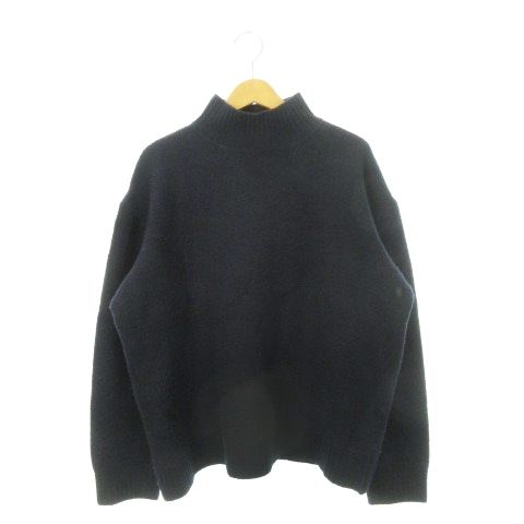 HOPE ホープ B Sweater ニット セーター ハイネック 長袖 ウール 48 M 40 L 紺 ネイビー |AH7 GY30