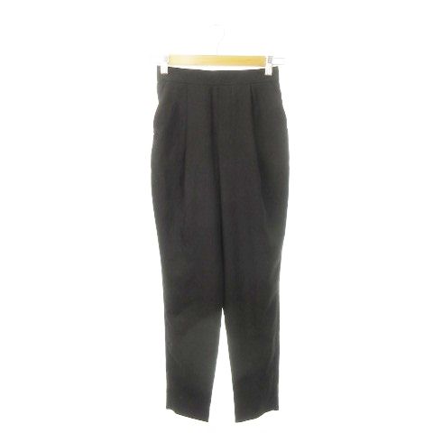 エンフォルド ENFOLD リネンライクゴムジョッパースイージーパンツ テーパード タック 36 S 黒 ブラック 300ES631-3020 |AH18 GY30