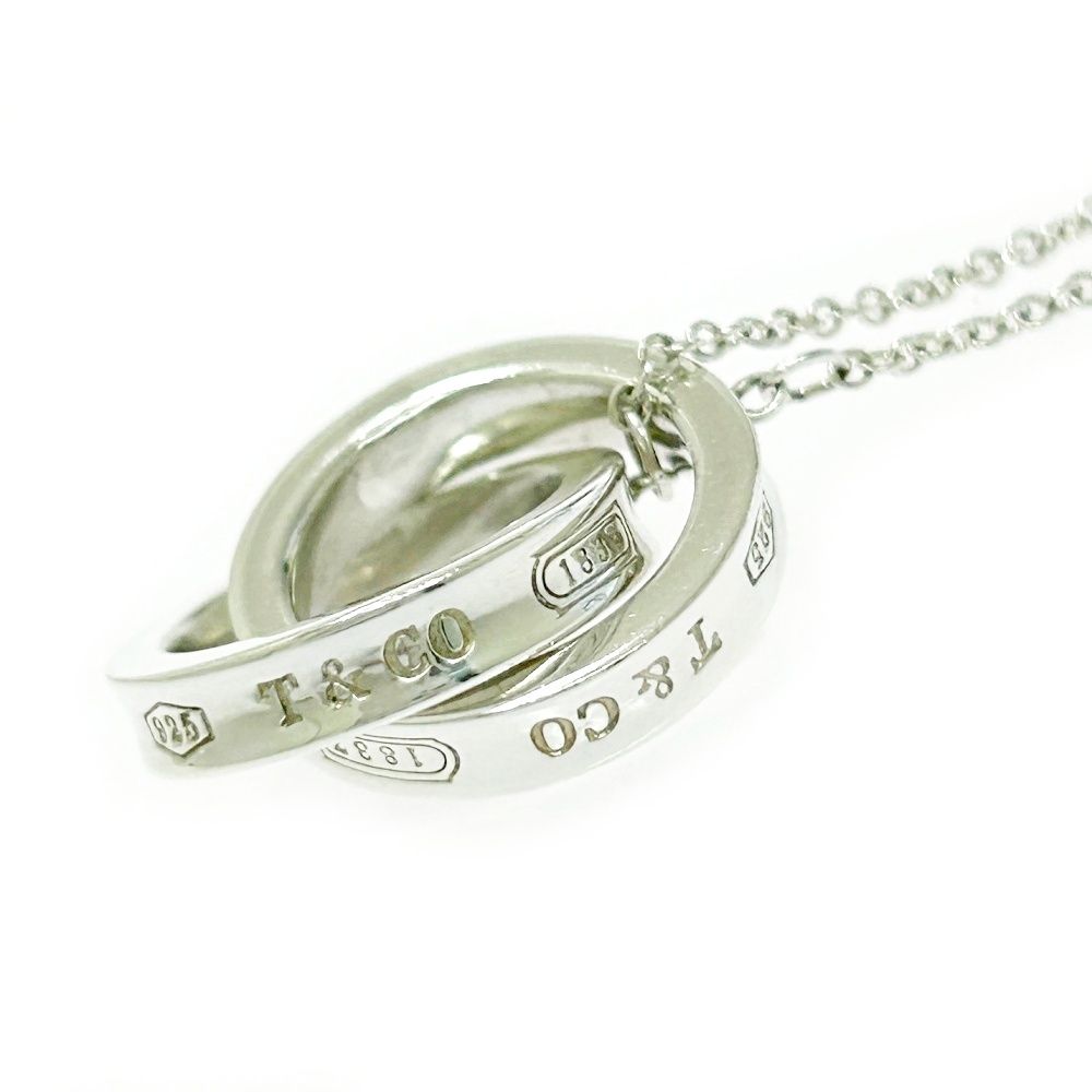 TIFFANY-Co. ティファニー シルバー 1837 インターロッキング サークル ネックレス 5.0g 925刻印 491788 ネックレス