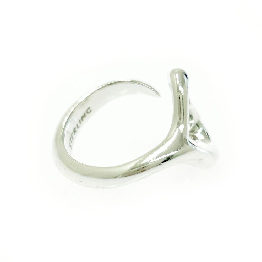 中古】TIFFANY&Co. ティファニー シルバー オープンハート リング 4.7g
