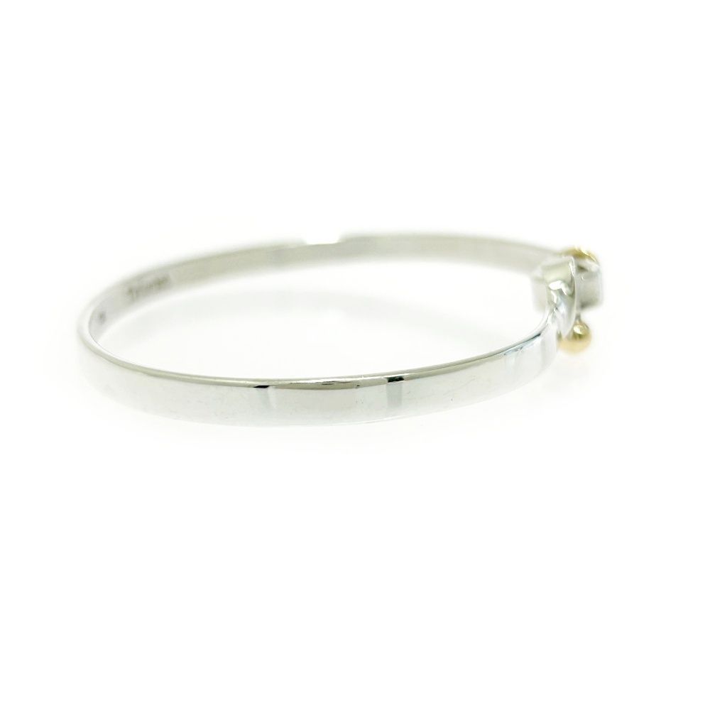 TIFFANY-Co. ティファニー シルバー ゴールド フック-アイ バングル 12.8g 925|750刻印 493453 バングル FORTGASGNV_COM_BR