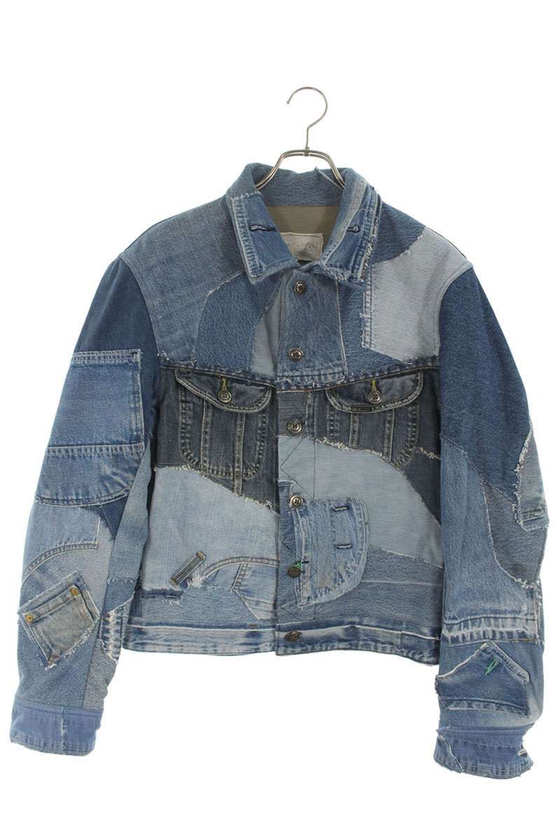 新品GREGLAURENグレッグローレン再構築デニムジャケットブルゾン グレッグローレン 再構築デニムジャケット メンズ 2 - メルカリ