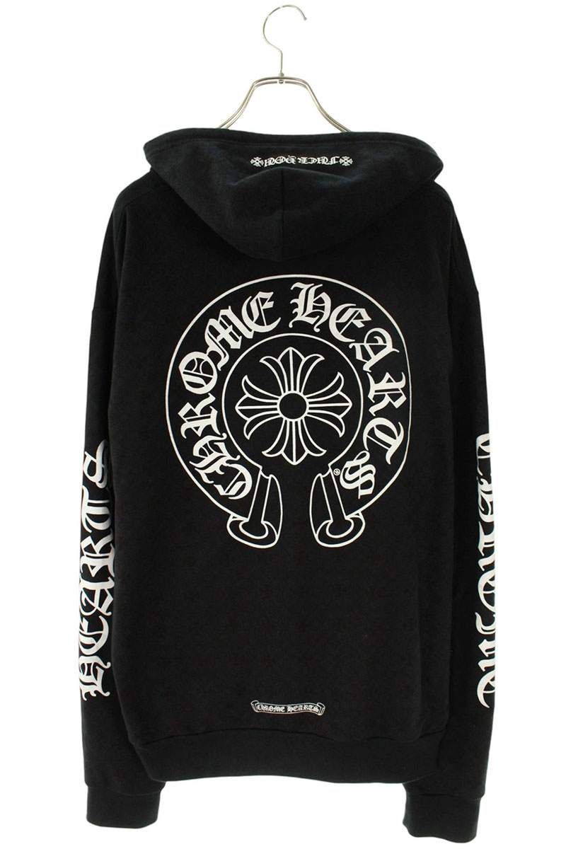 クロムハーツ SWTSHRT HD ZIP CHプラス総柄プリントジップパーカー