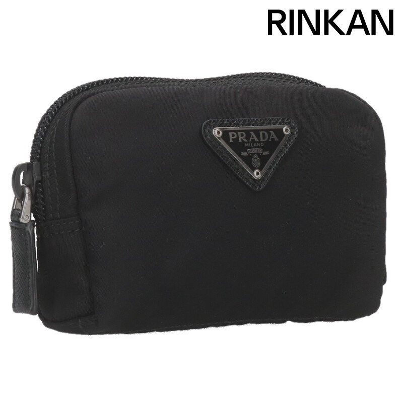 プラダ 1NA339 リナイロンロゴプレート付きミニポーチ メンズ