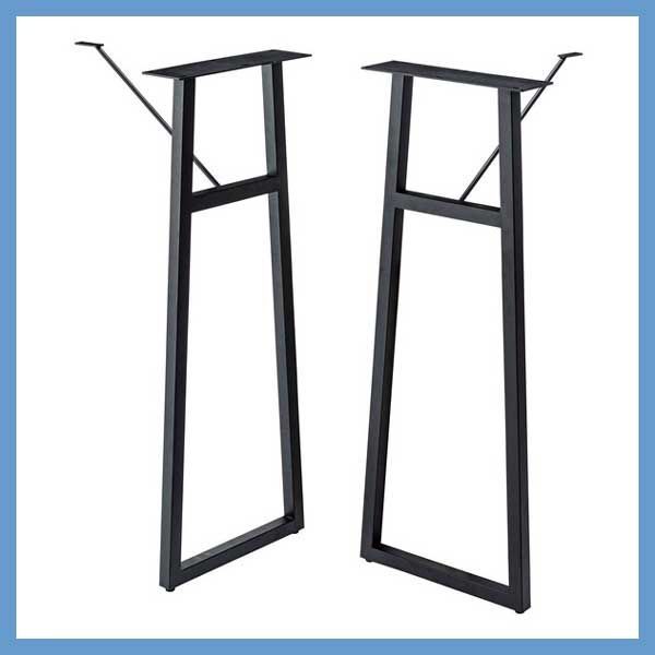 スチール 粉体塗装 製カウンターテーブルの脚 ２脚組 W 35 D 10 H 98 cm No 264