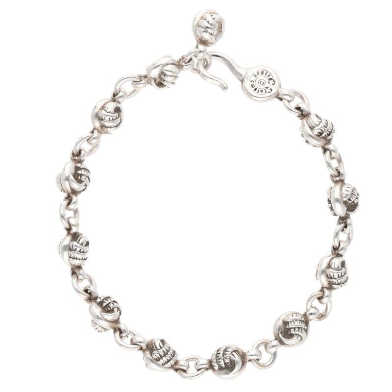 クロムハーツ NO1 CROW BALL| 1クロウボール シルバーブレスレット メンズ ♯１