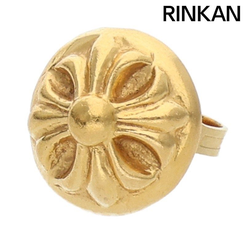 クロムハーツ 22K STD CRSBL|22Kクロスボールスタッド ゴールドピアス メンズ